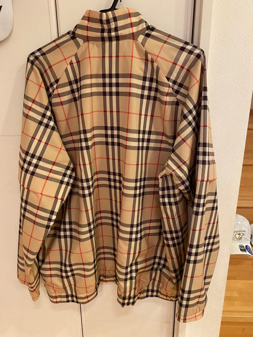 Burberry ゴルフチェック柄 ハーフジップジャケット