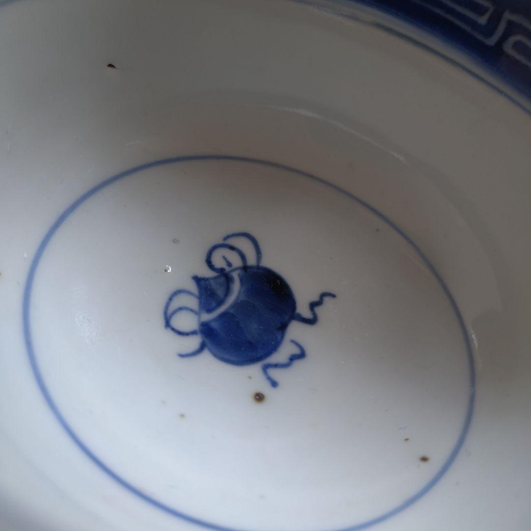 古伊万里（太明年製） 染付蓋付き碗４客セット