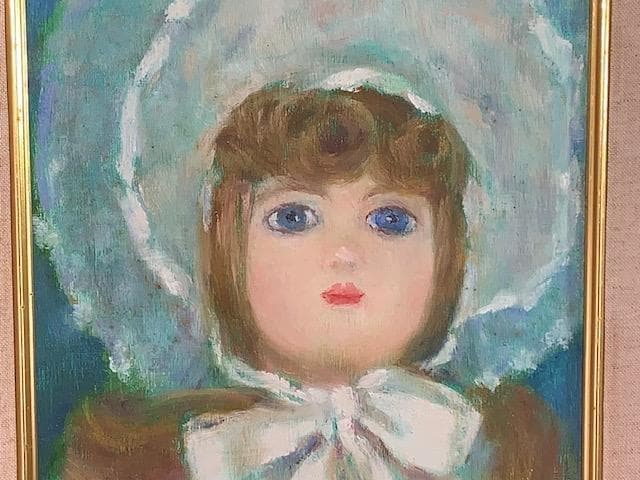 【物故作家】斎藤光子【ジュモーに捧ぐ】白日会◆油彩Ｆ３号◆評価１２.５万円／号