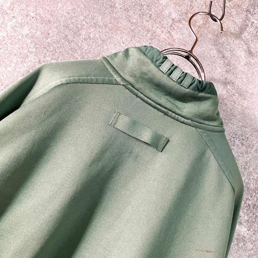 adidas　トラックジャケット　ジャージ　長袖　グリーン　ロゴ　ジップアップ