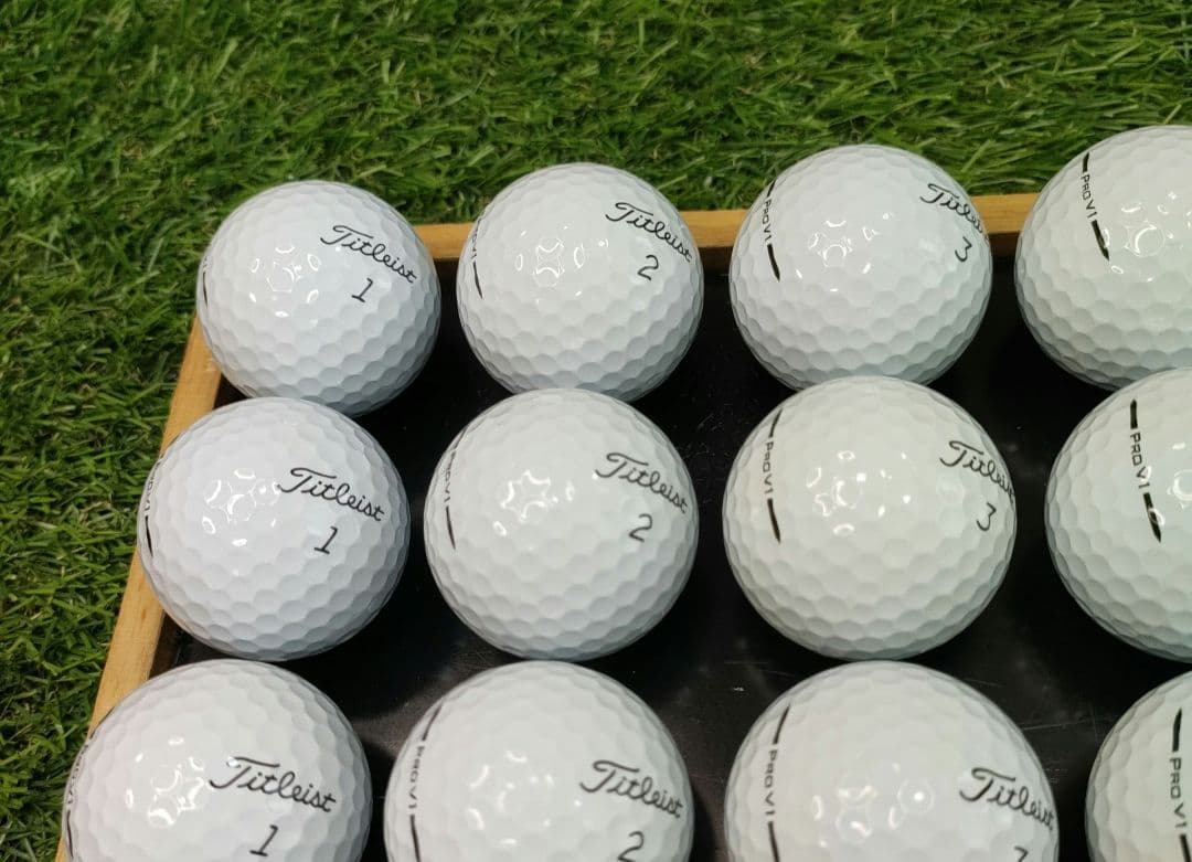 最新タイトリストPROV1　2025年モデル優良ロストボール20個。
