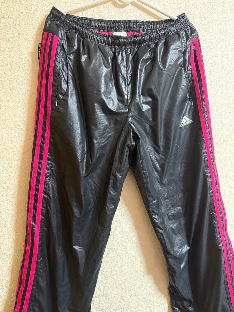 ♥ アディダス ♥ 上下 adidas ジャージ 黒ピンク ウィンドブレーカー