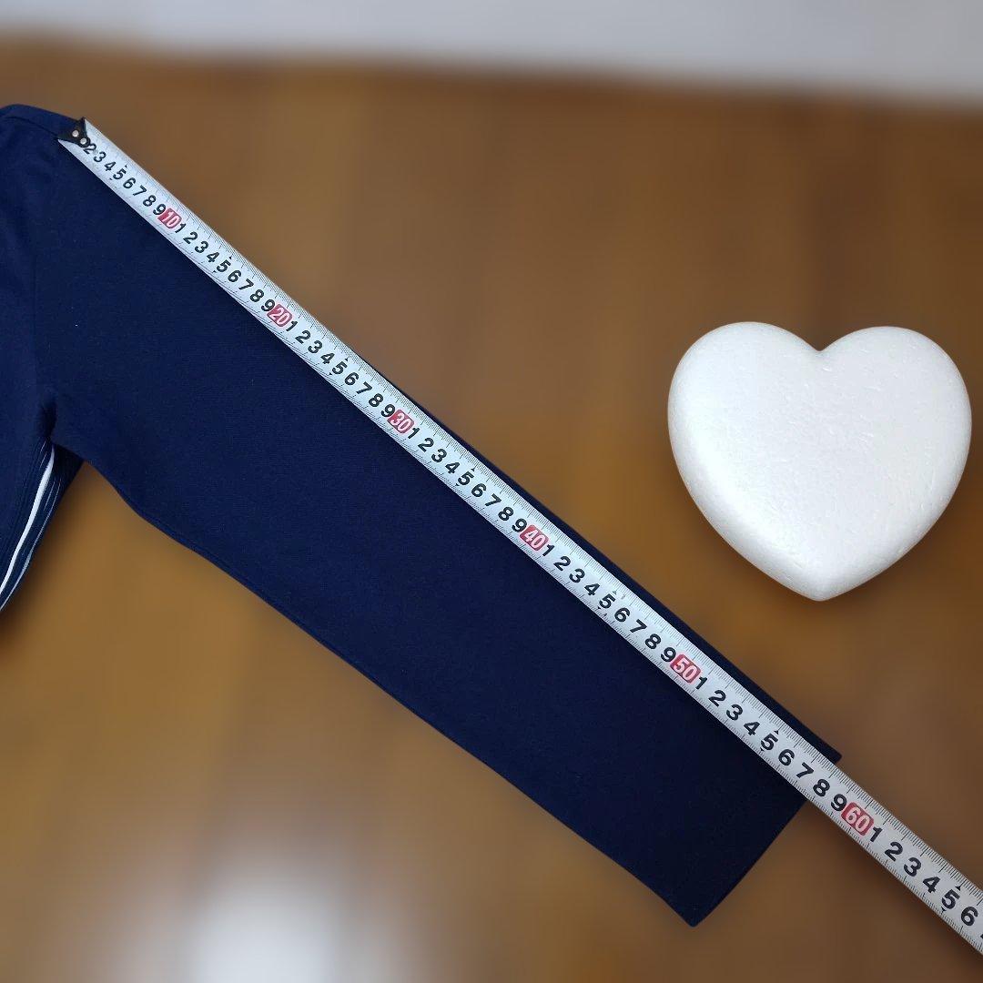 LANVIN SPORT 長袖ポロシャツ レディースサイズ　LL（42）紺