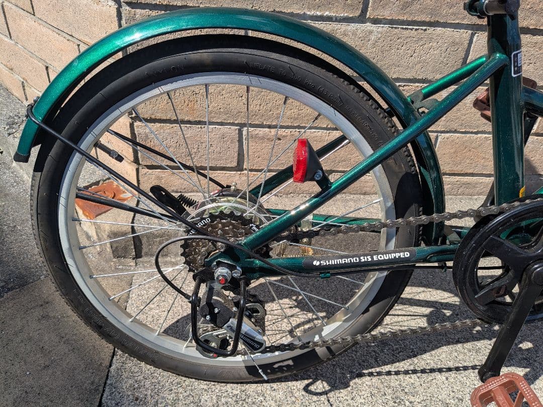 折りたたみ自転車 グリーン 20インチ