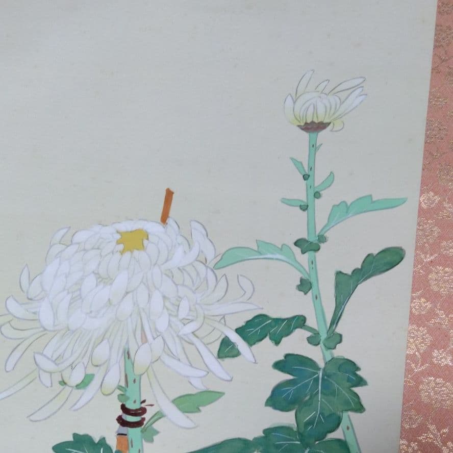 菊　掛け軸