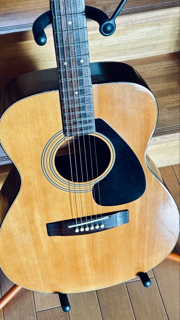 ◾️1975年ヤマハFG-120F 希少の黒ラベル 50年前のジャパンヴィンテージ
