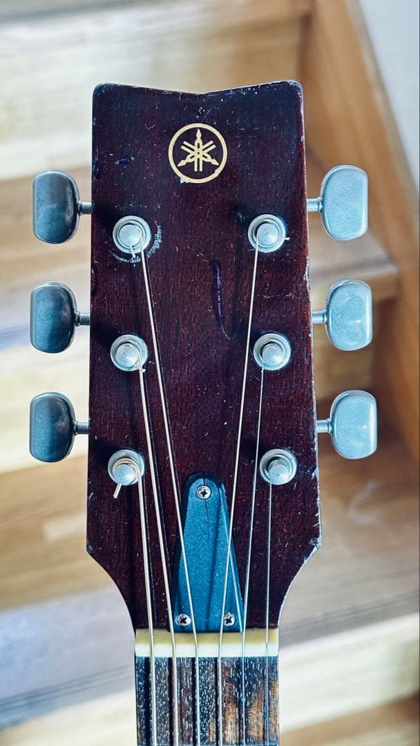 ◾️1975年ヤマハFG-120F 希少の黒ラベル 50年前のジャパンヴィンテージ