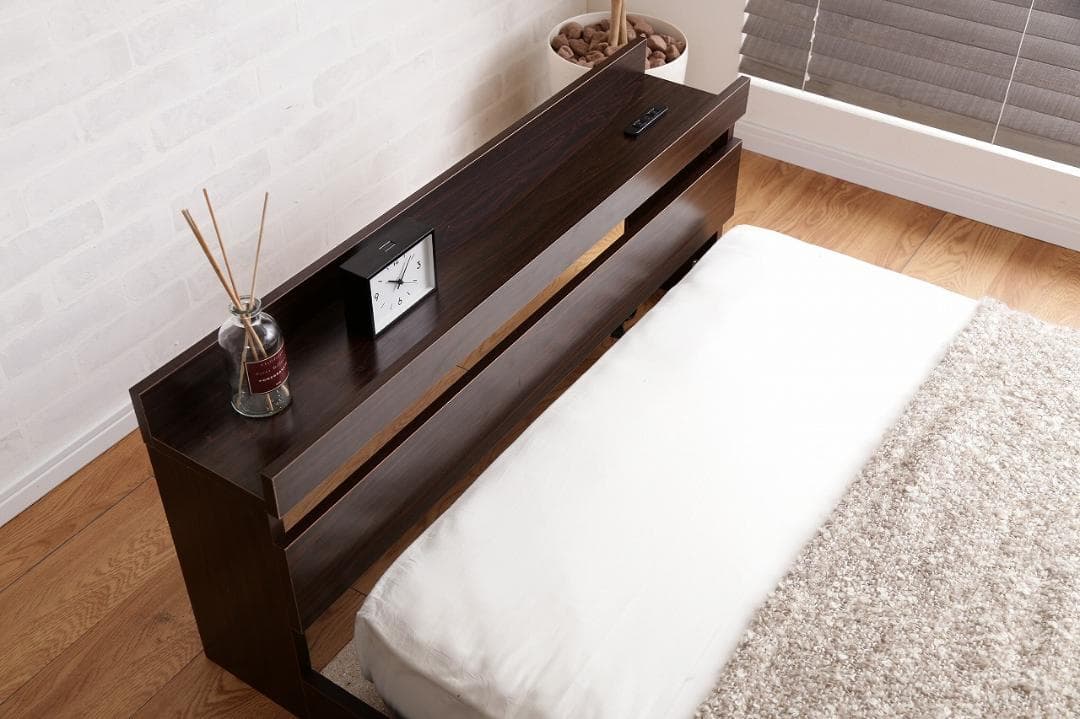 《新品・送料無料》【ダブル】Coroa フロアベッド（マットレス付き）