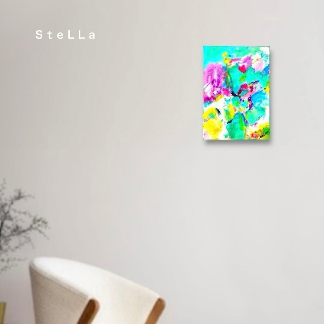 現代アート　カラフル　パステル　北欧アート　インテリア　抽象画　ポップ　おしゃれ