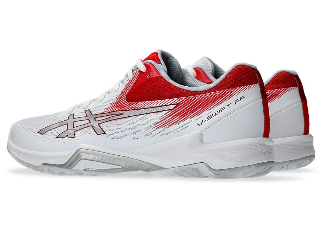 新品タグ付き ASICS V-SWIFT FF 4 ホワイト/レッド 26cm