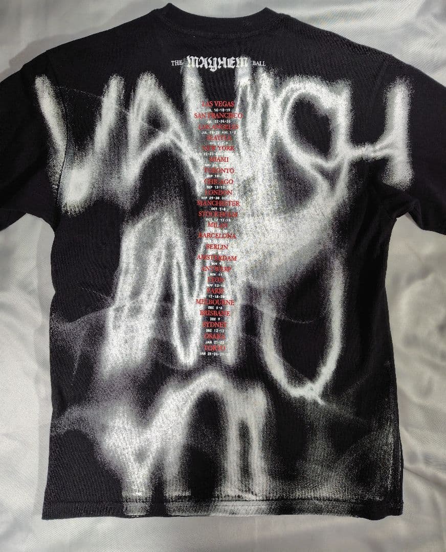 レディガガ MAYHEM BALL VANISH DATEBACK Tシャツ M