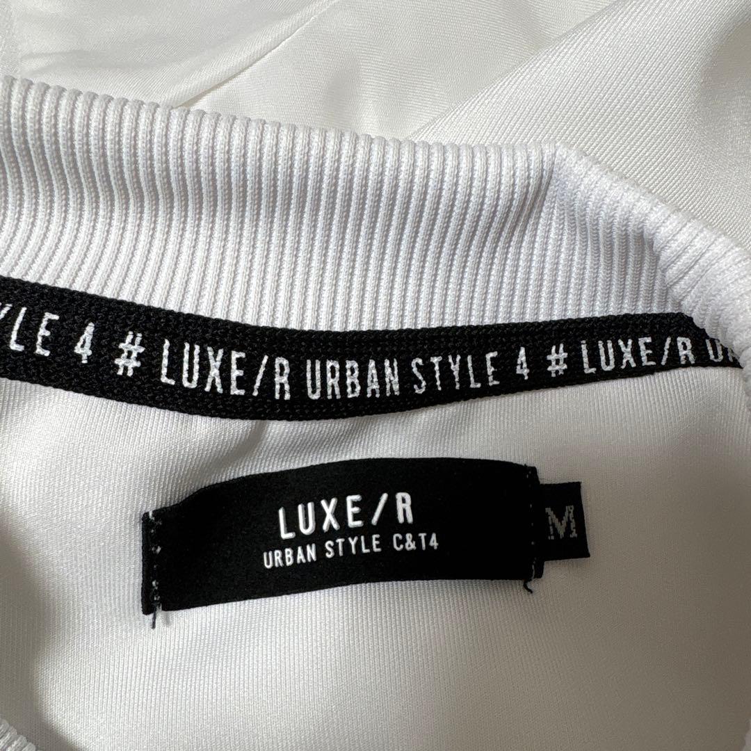人気　ラグジュ　LUXE/R T/PUポンチ×ナイロンツイル切替　サイズM