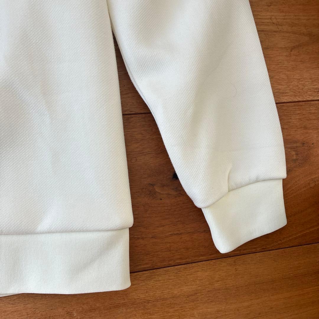 美品　BEAMS GOLF ハーフジップ セーター ホワイトLサイズ