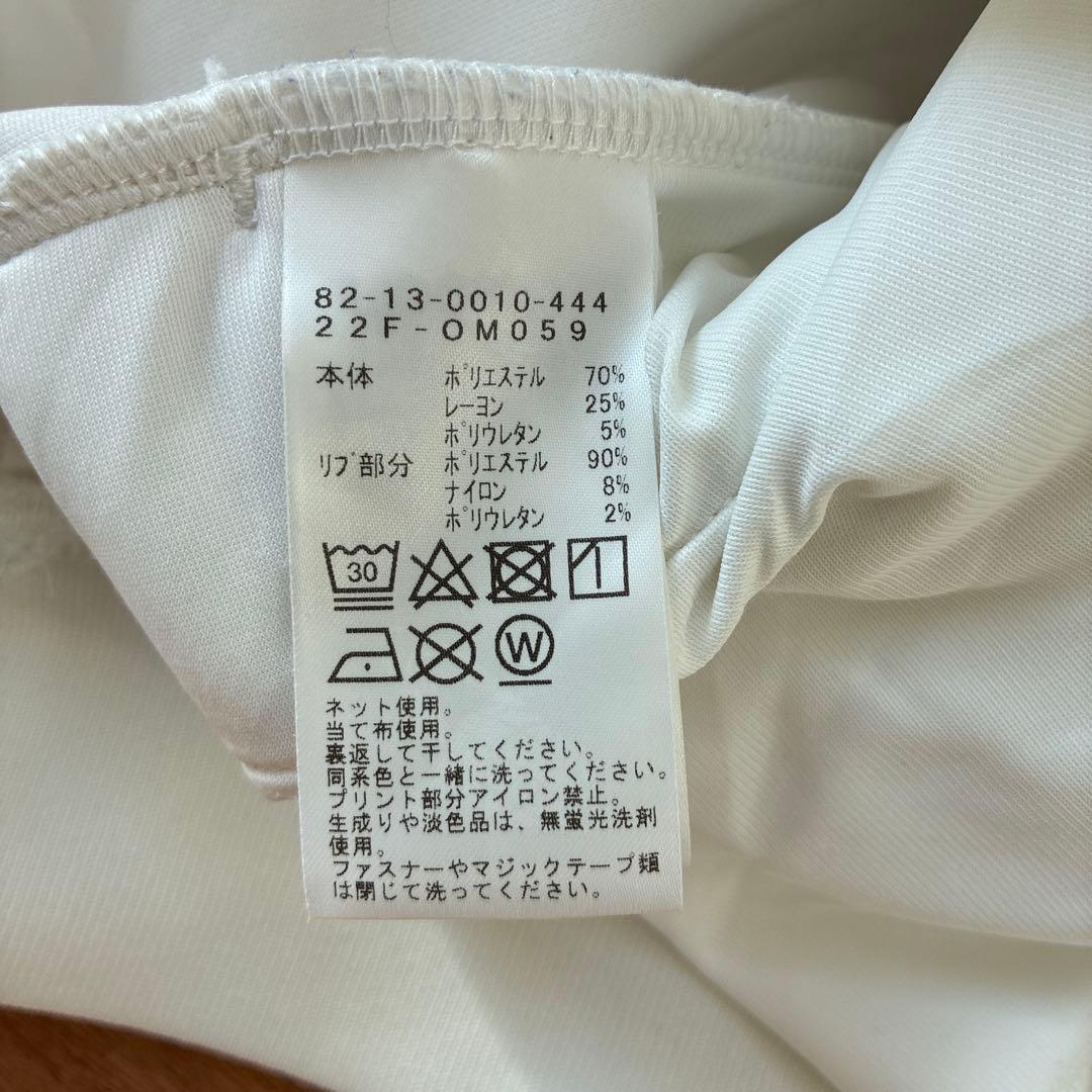 美品　BEAMS GOLF ハーフジップ セーター ホワイトLサイズ