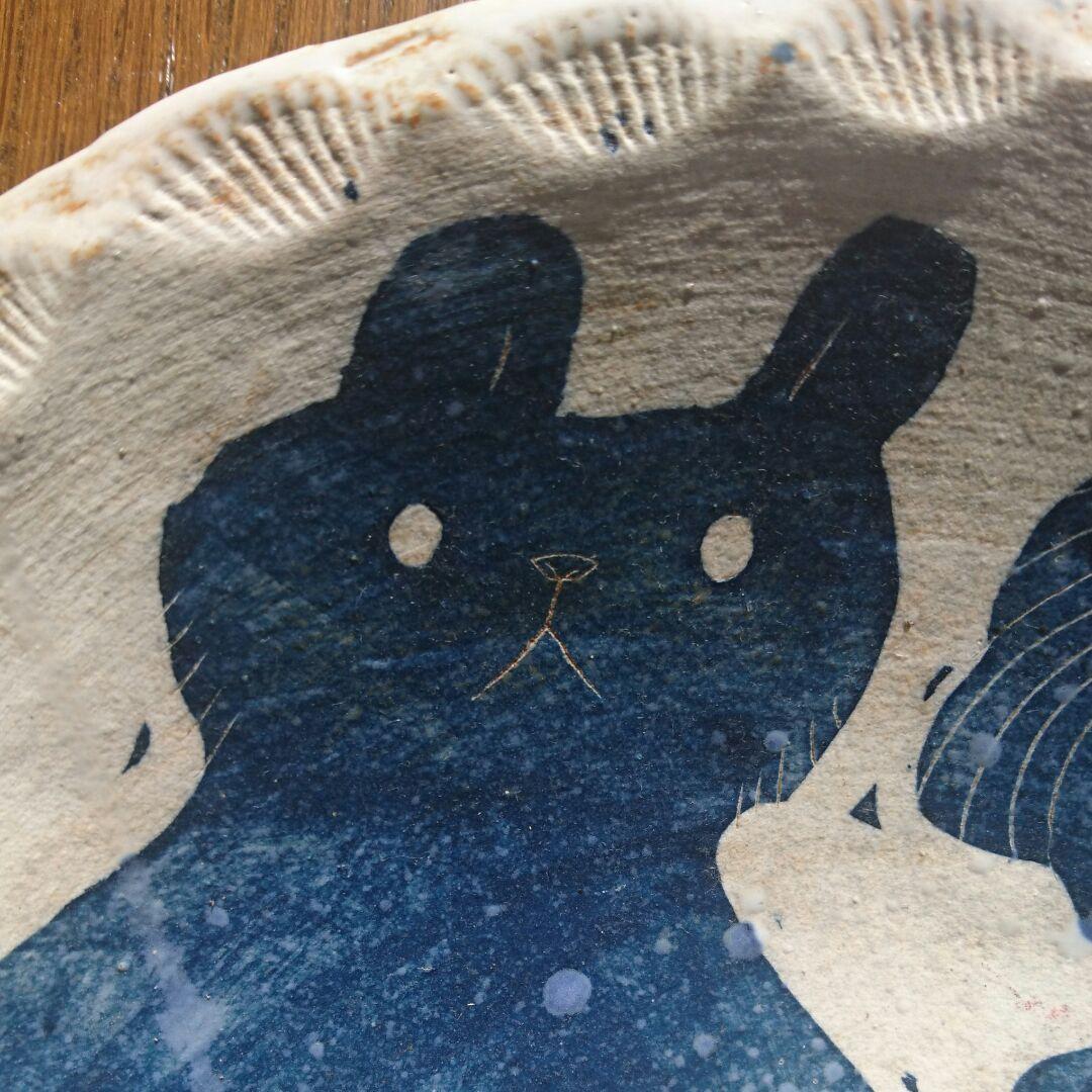 鹿児島睦 直径26 大皿 ハンドメイド 一点物