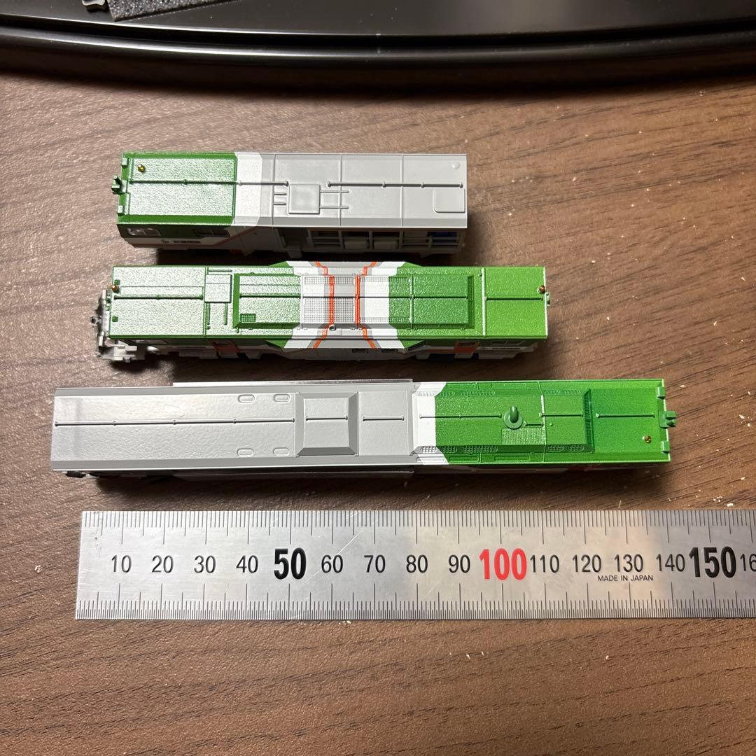 鉄道模型 非売品　作業用車両　緑とグレー