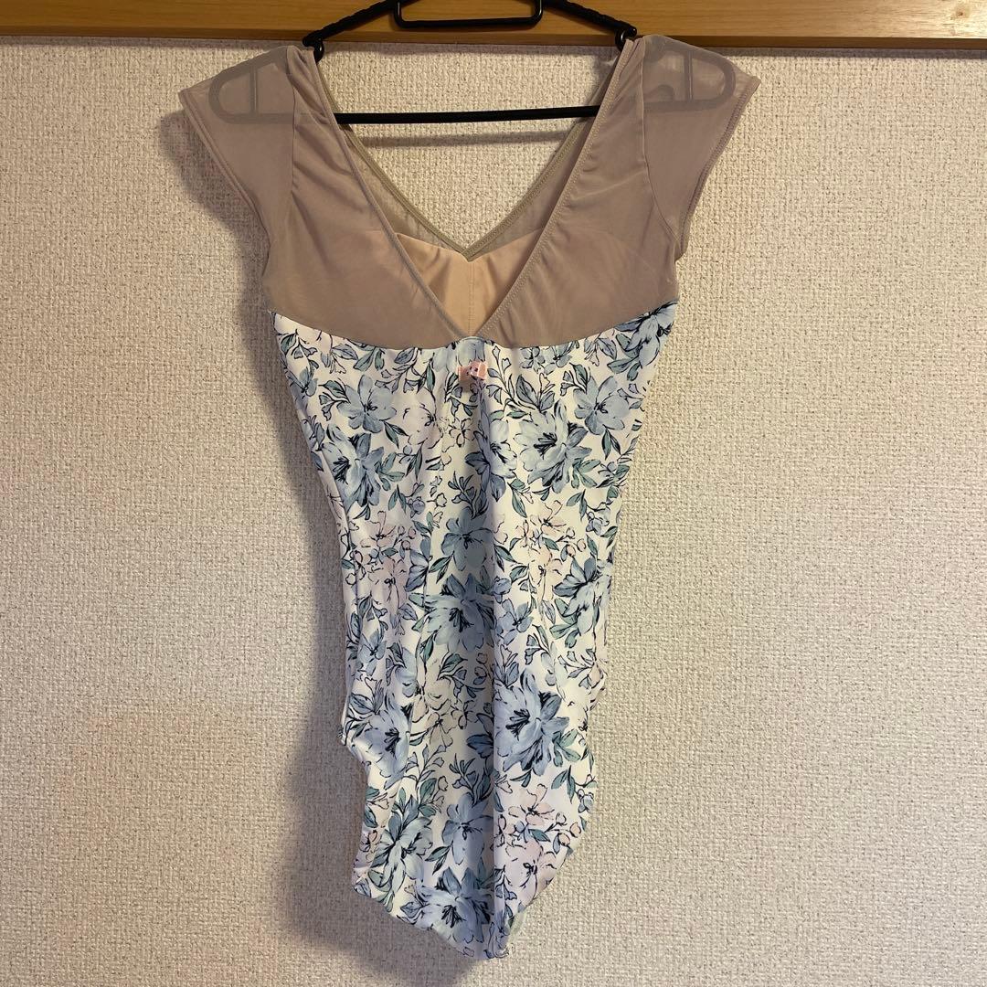 Stina レオタード type H / light blue flower