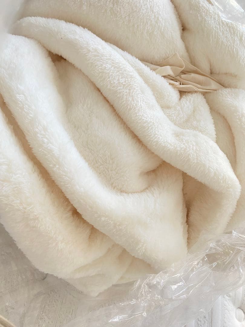 あたたかファイバー　ムレにくい厚手毛布　ダブル　無印良品