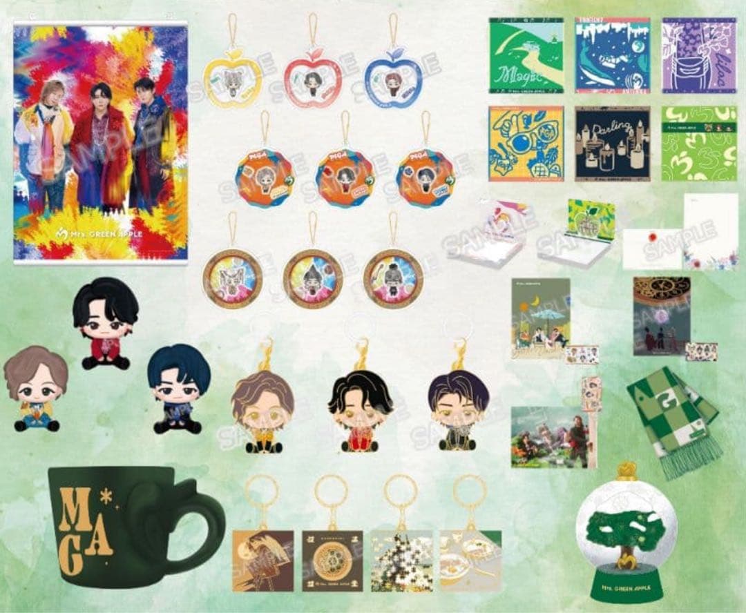 Mrs. GREEN APPLE 一番くじ 第1弾第2弾第3弾全賞品コンプリート