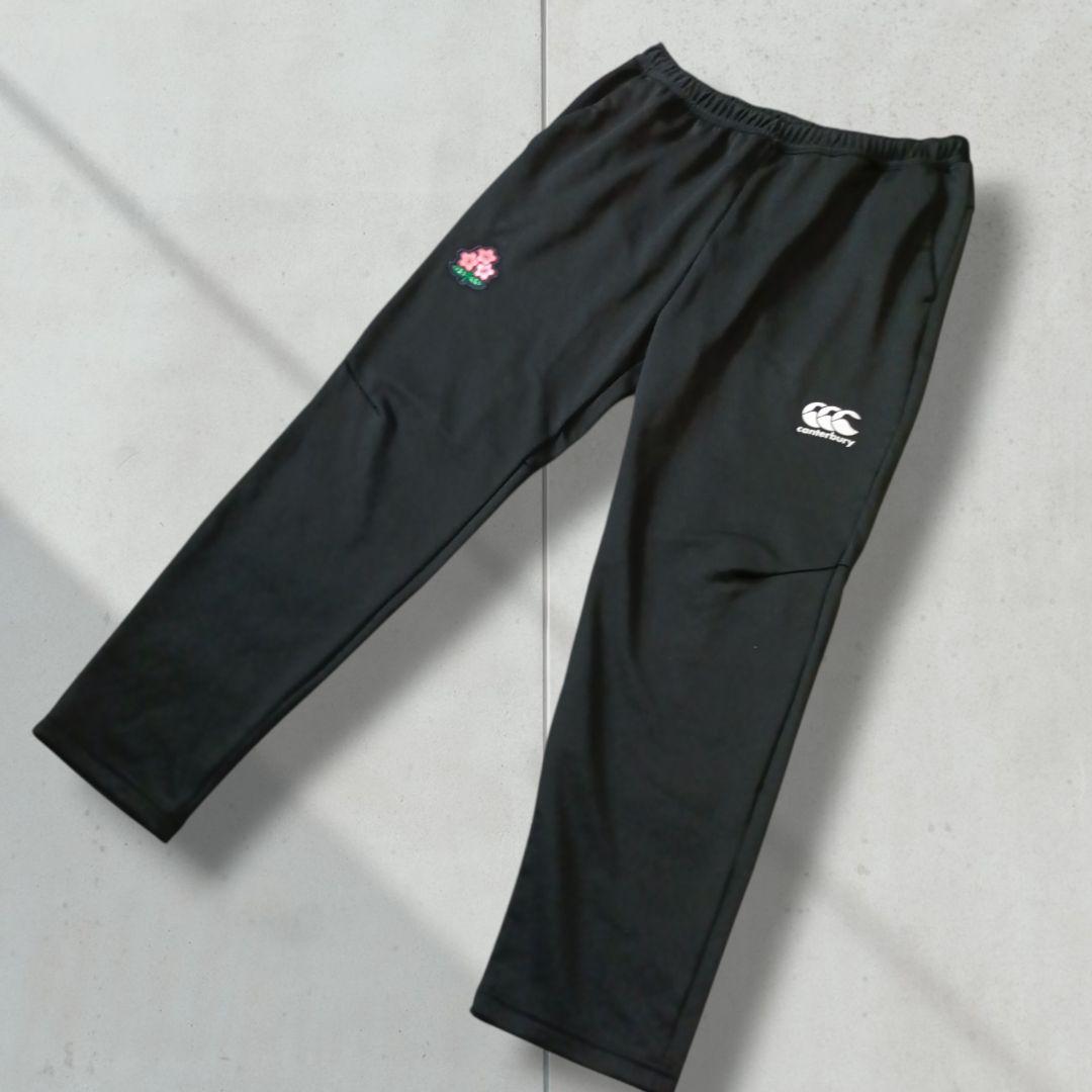 新品 カンタベリー トレーニングパンツ XL 黒 日本代表 桜ロゴ 企業