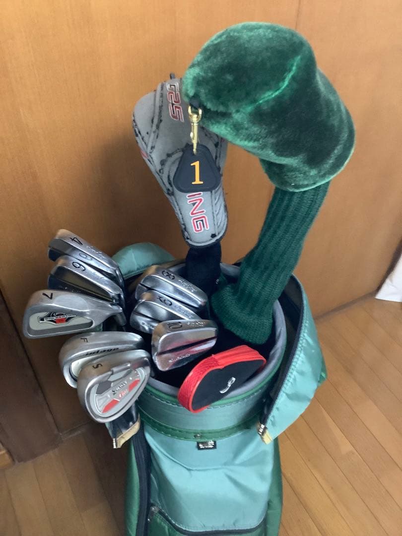 【特価】メンズ　ゴルフクラブセット　ゼクシオ他11本セット　キャディバッグ付