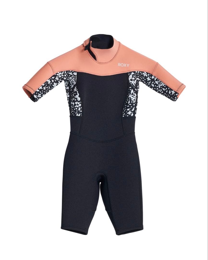 ROXY ロキシー ウェットスーツ キッズ スプリング　　　 ピンク/黒 美品