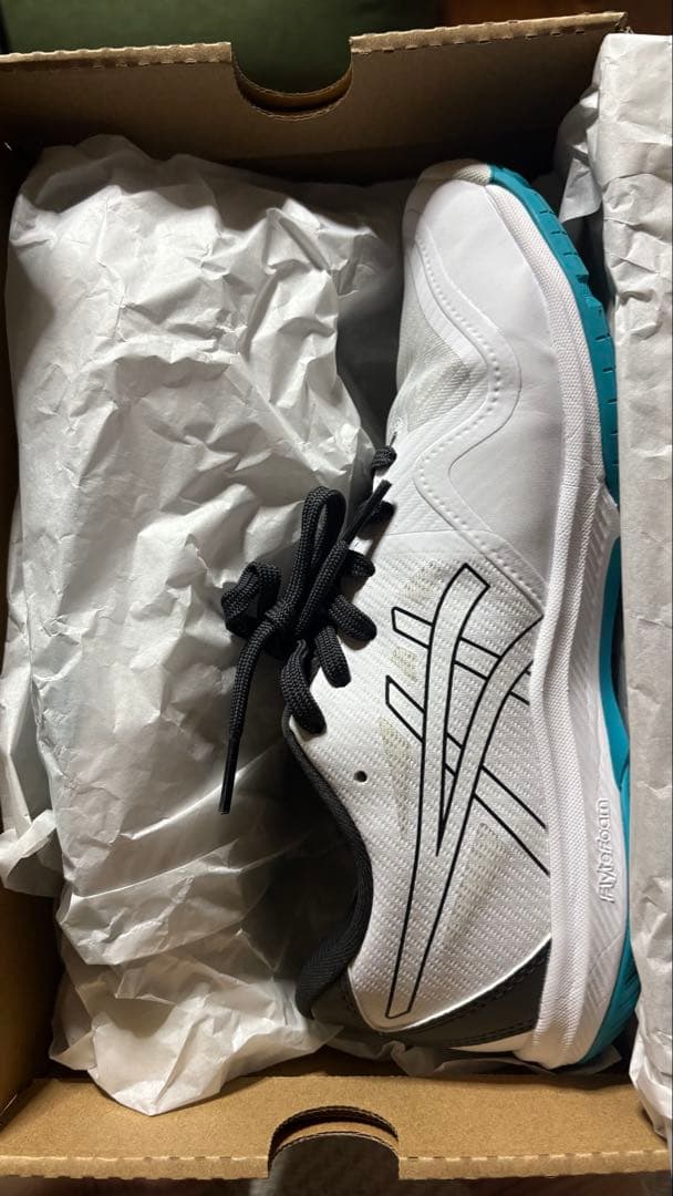 asics バレーボールシューズ ホワイト/ブラック/ターコイズ