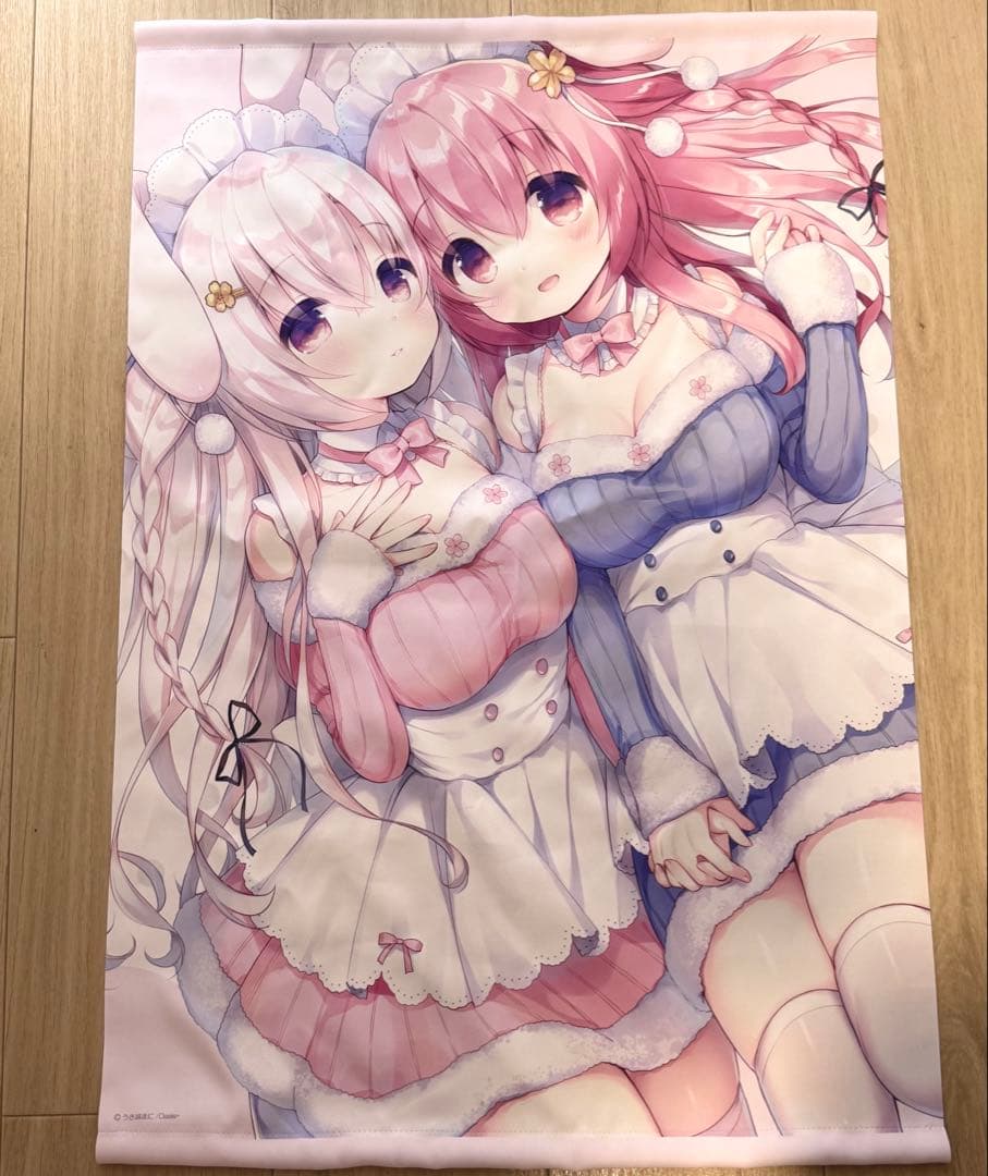 うさ城まに　b2タペストリー　棒なし