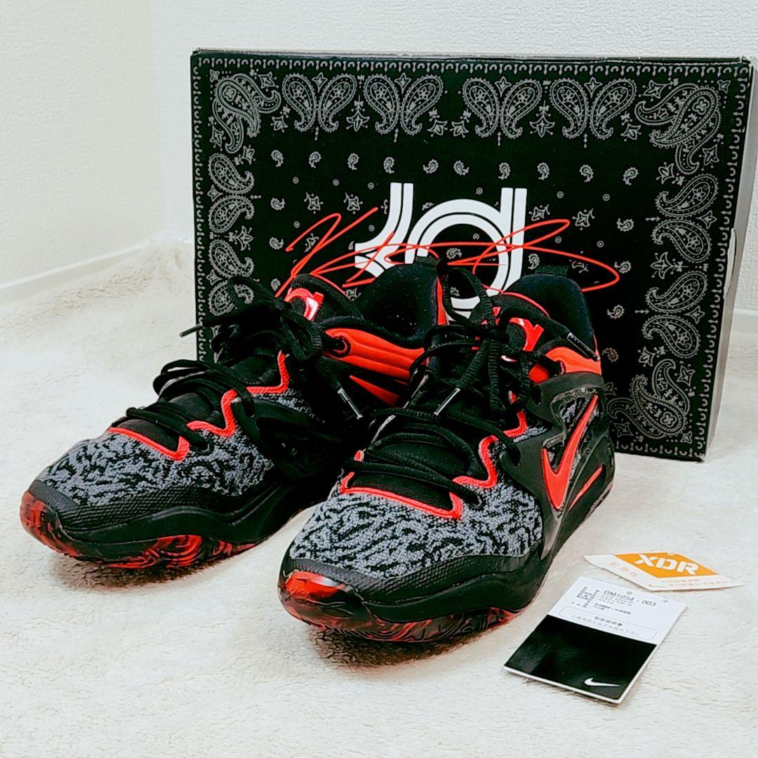 未使用 NIKE ナイキ バッシュ バスケット KD15EP 黒 ×赤 28.5