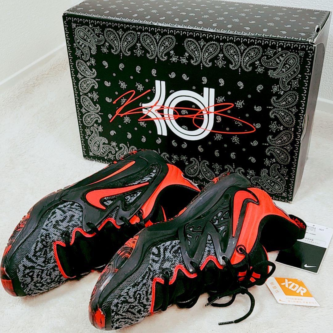 未使用 NIKE ナイキ バッシュ バスケット KD15EP 黒 ×赤 28.5