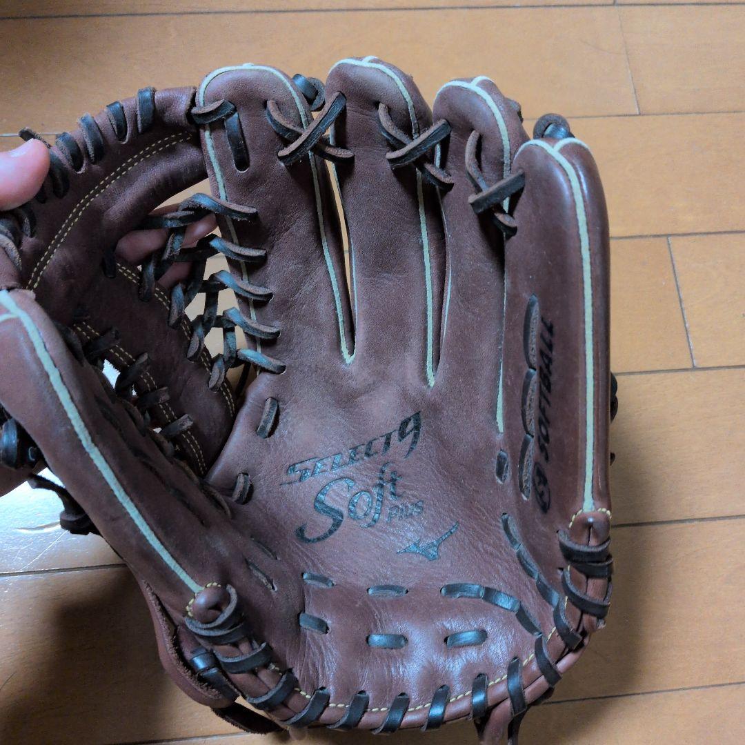 Mizuno ソフトボールグローブ ブラウン