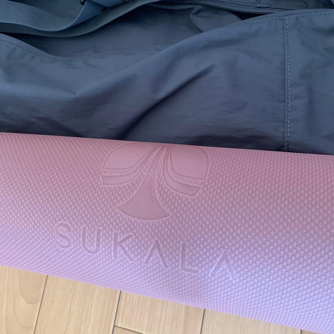 SUKALA ヨガマット ピンク 収納バッグ付き