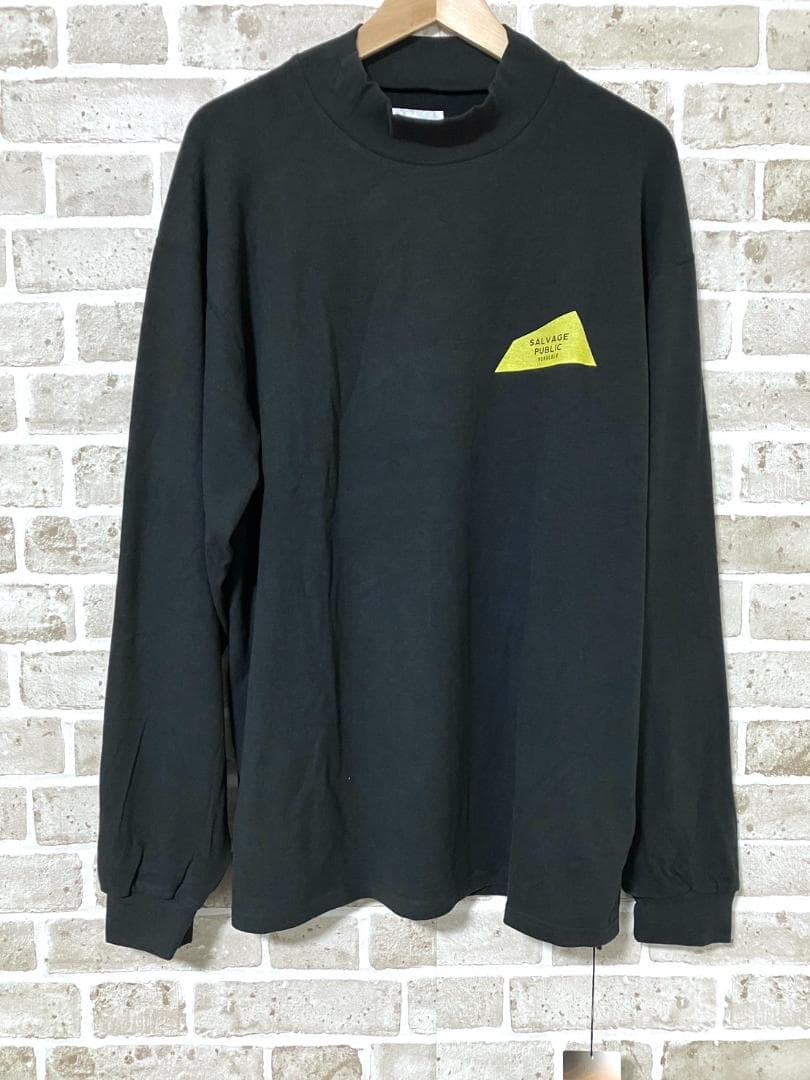 【ゆったりサイズ✨】新品 サルベージパブリック モックネックシャツ XL 黒