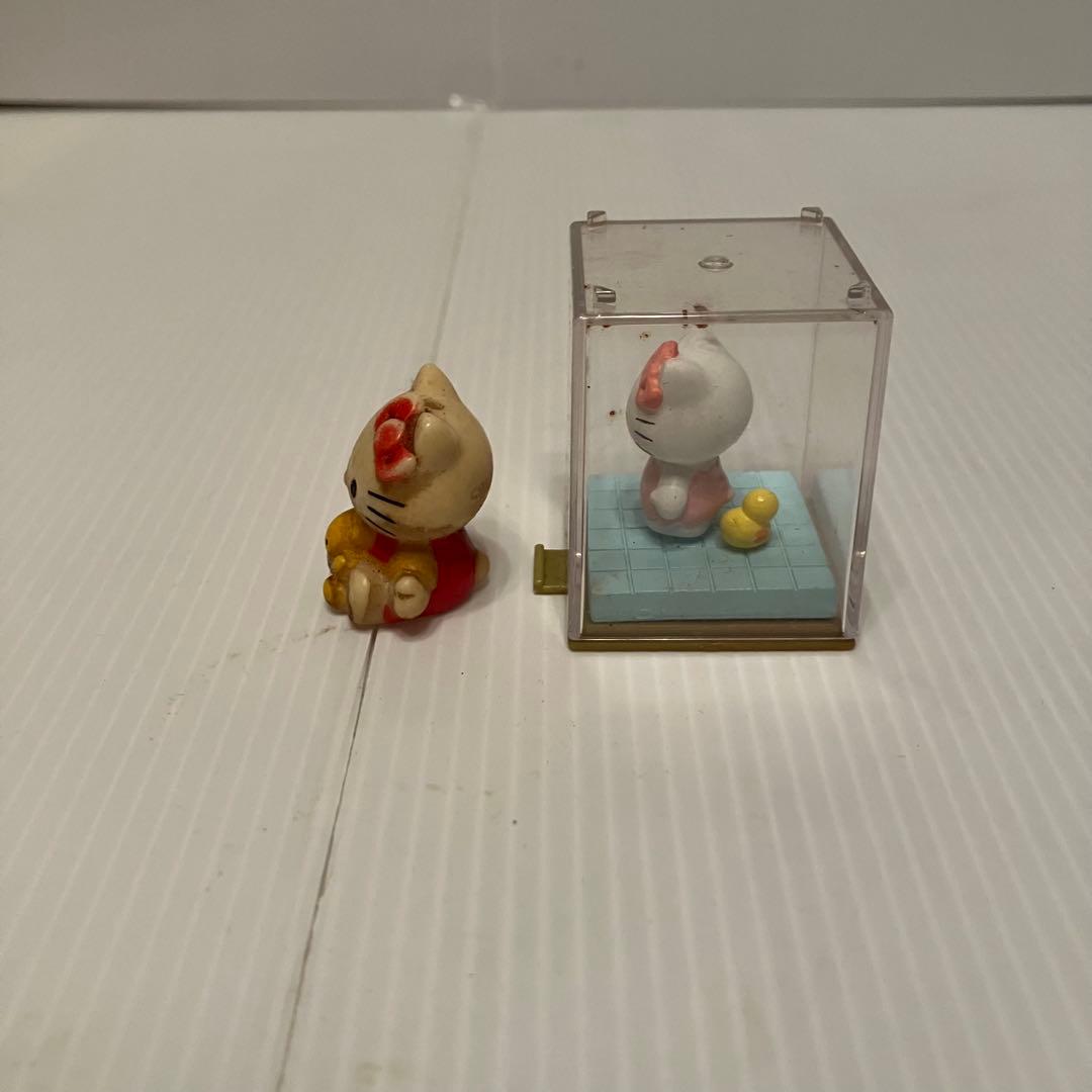 E-壁【昭和レトロ】ハローキティ ミニチュア フィギュア セット 当時物
