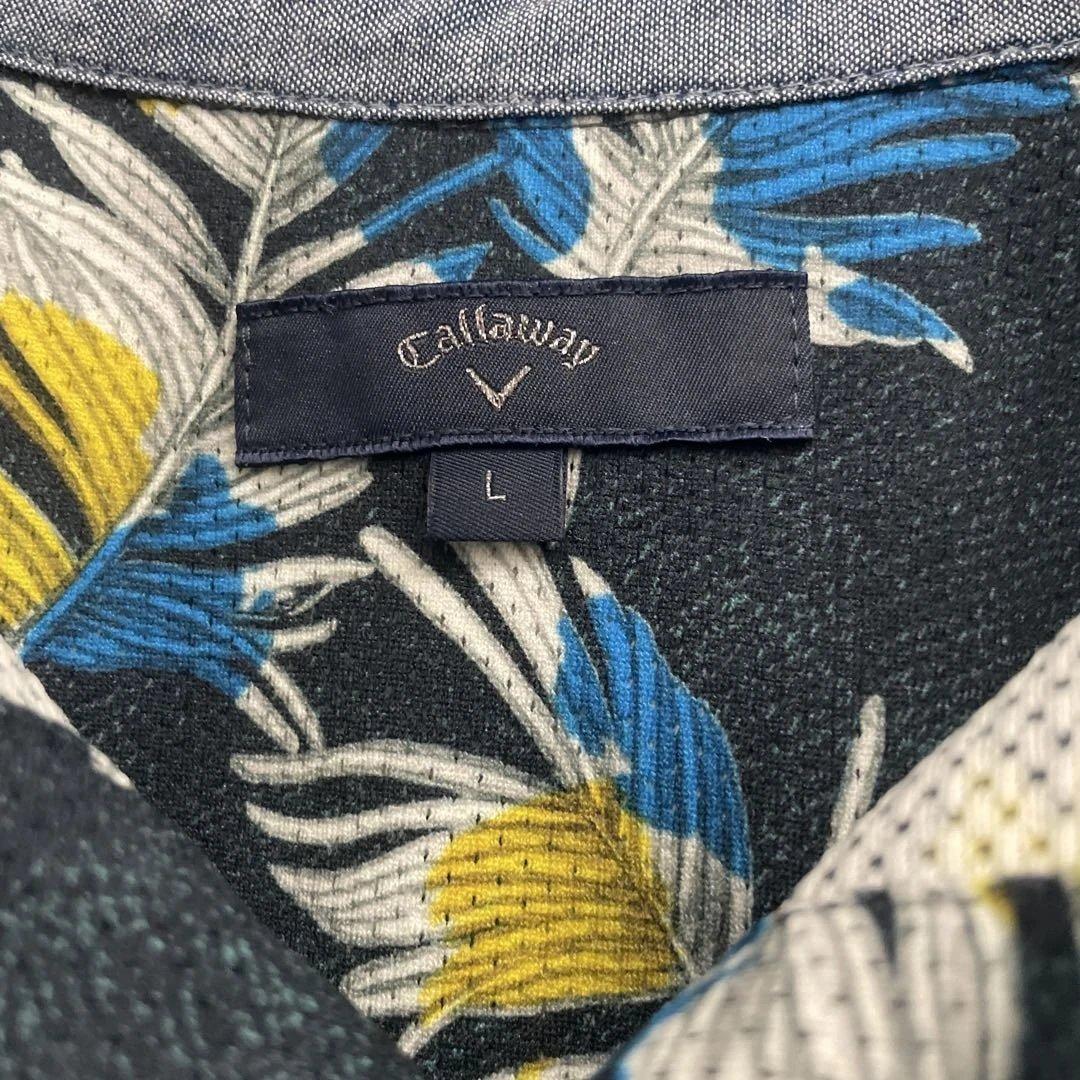 Callaway 花柄 ポロシャツ L