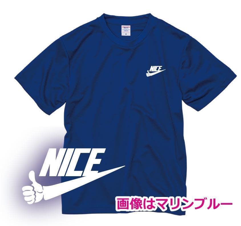 AN　スポーツ時に重宝！ナイス柄（笑）ドライＴシャツ　お好みの色&サイズを