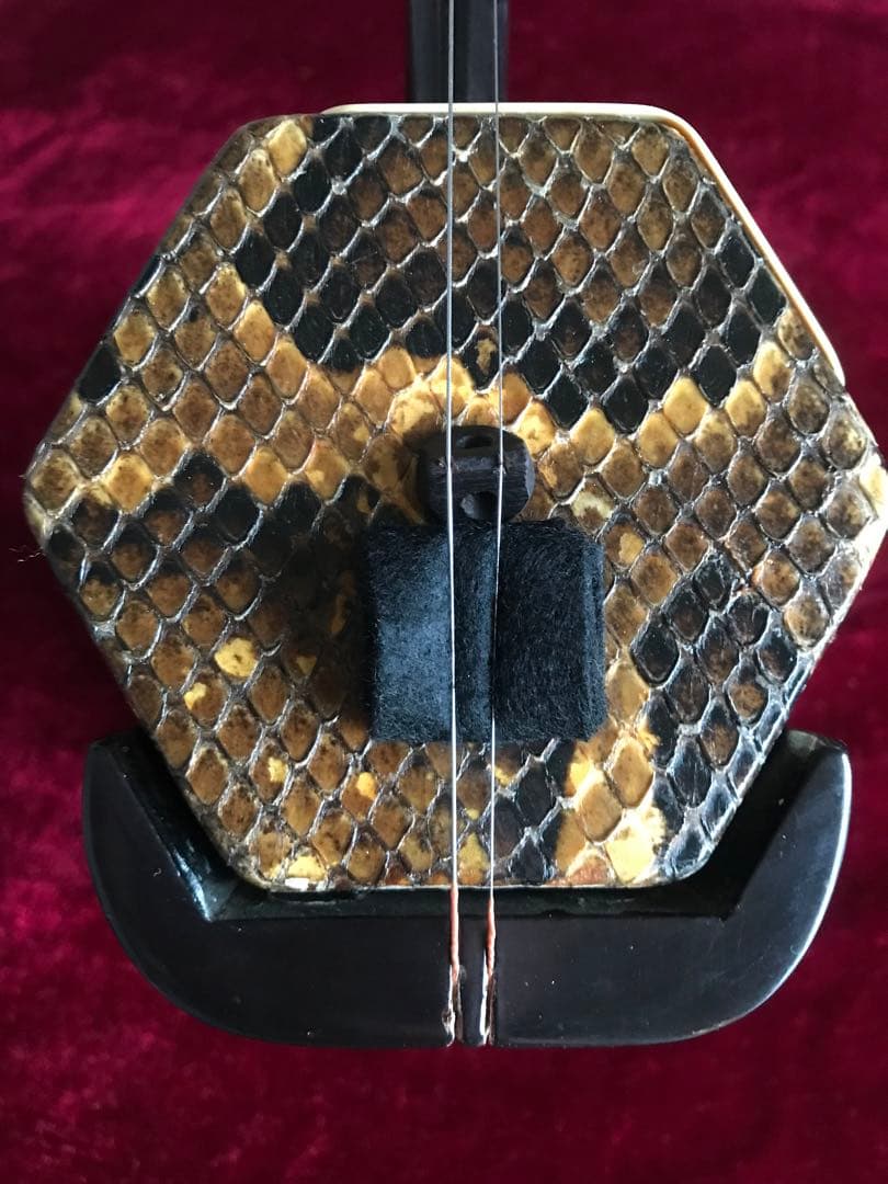 二胡★中古品★錦蛇本皮★僅かしか使っていません。