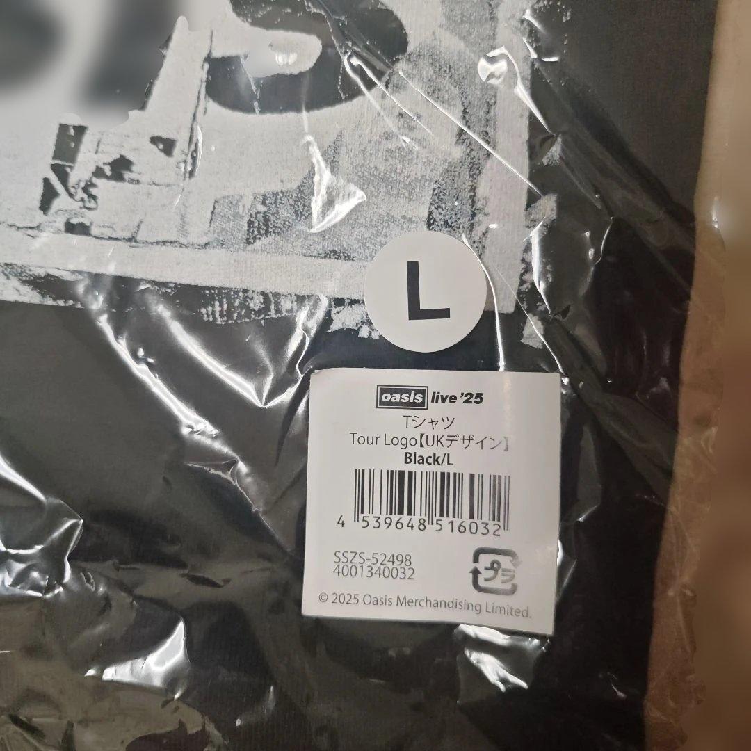【新品 未開封】oasis★ live25 ツアー公式Tシャツ★Lサイズ★袋付き