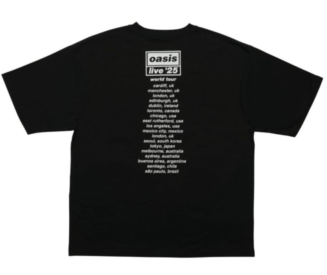 【新品 未開封】oasis★ live25 ツアー公式Tシャツ★Lサイズ★袋付き