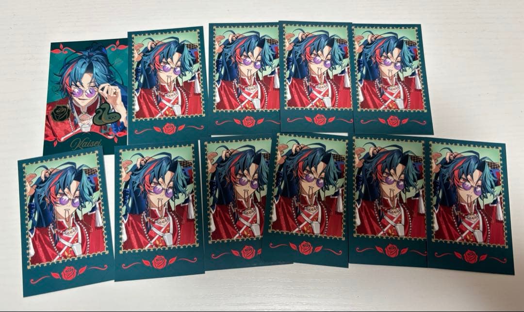 にじさんじ　Rose Valentine 魁星　カード　缶バッジ　特典セット