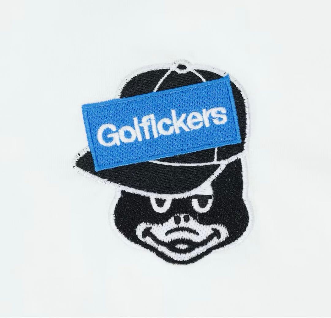 新品・未使用！！　Golfickers 半袖モックネック ホワイトMサイズ
