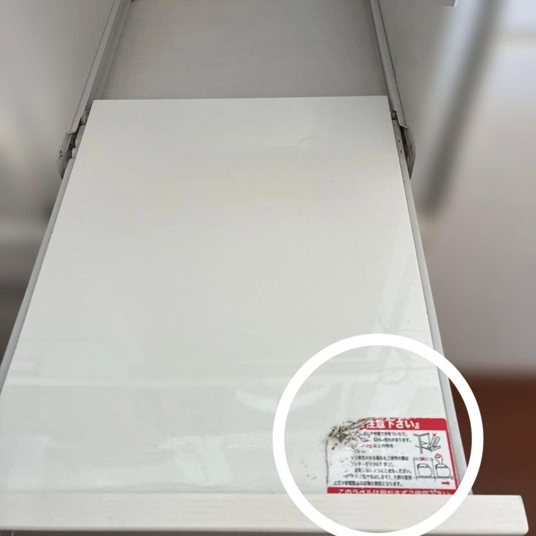 ニトリ ハイタイプ　 白　キッチンキャビネット ガラス　食器棚　キッチンボード
