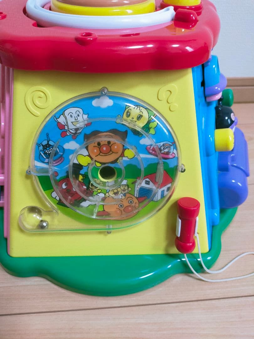 アンパンマン 8点セット よくばりボックス　ハンドル レジスター カスタネット