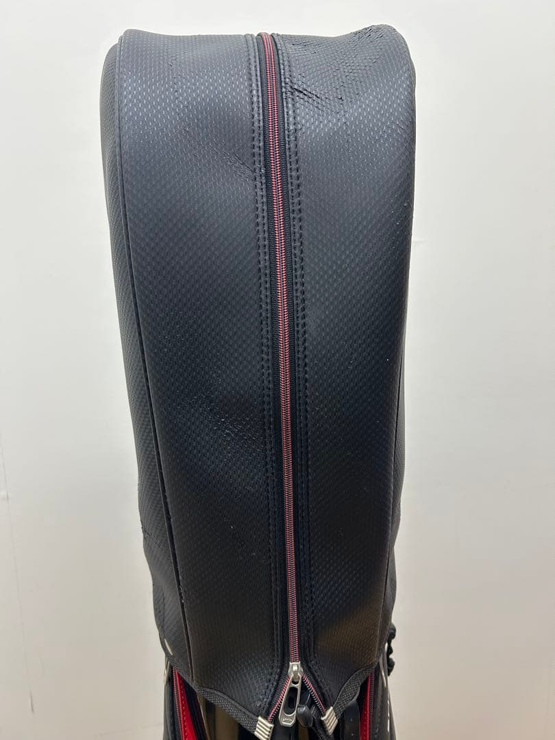 スリクソン キャディバッグ 9型 カーボン調 ブラック×レッド SRIXON