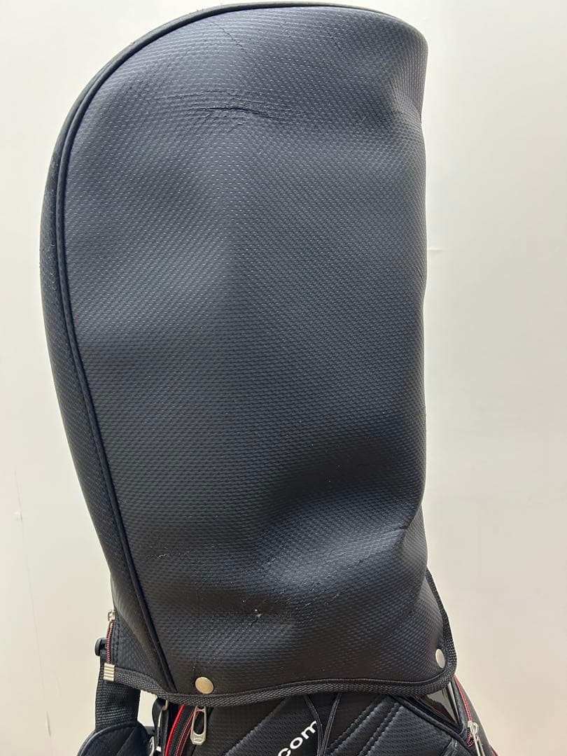 スリクソン キャディバッグ 9型 カーボン調 ブラック×レッド SRIXON