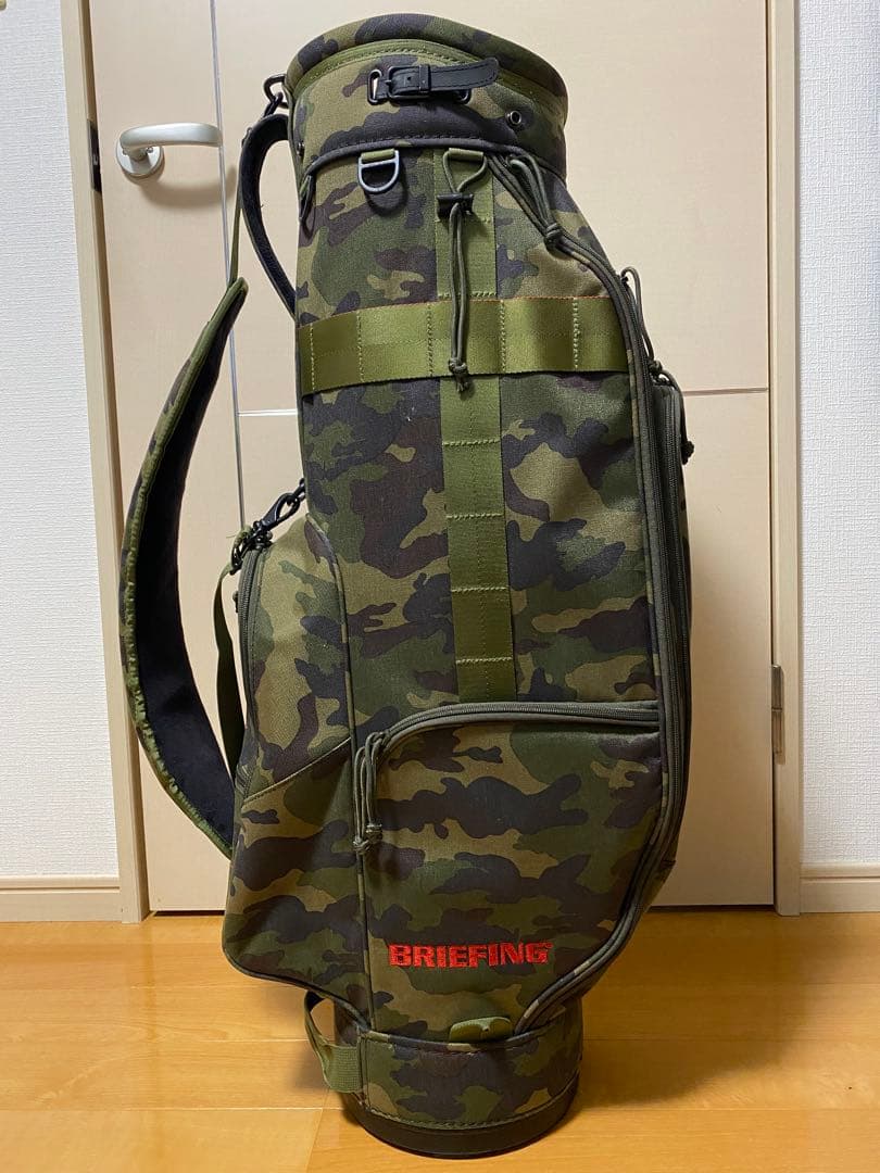 BRIEFING ブリーフィング キャディバッグ グリーンカモ 迷彩 カモフラ