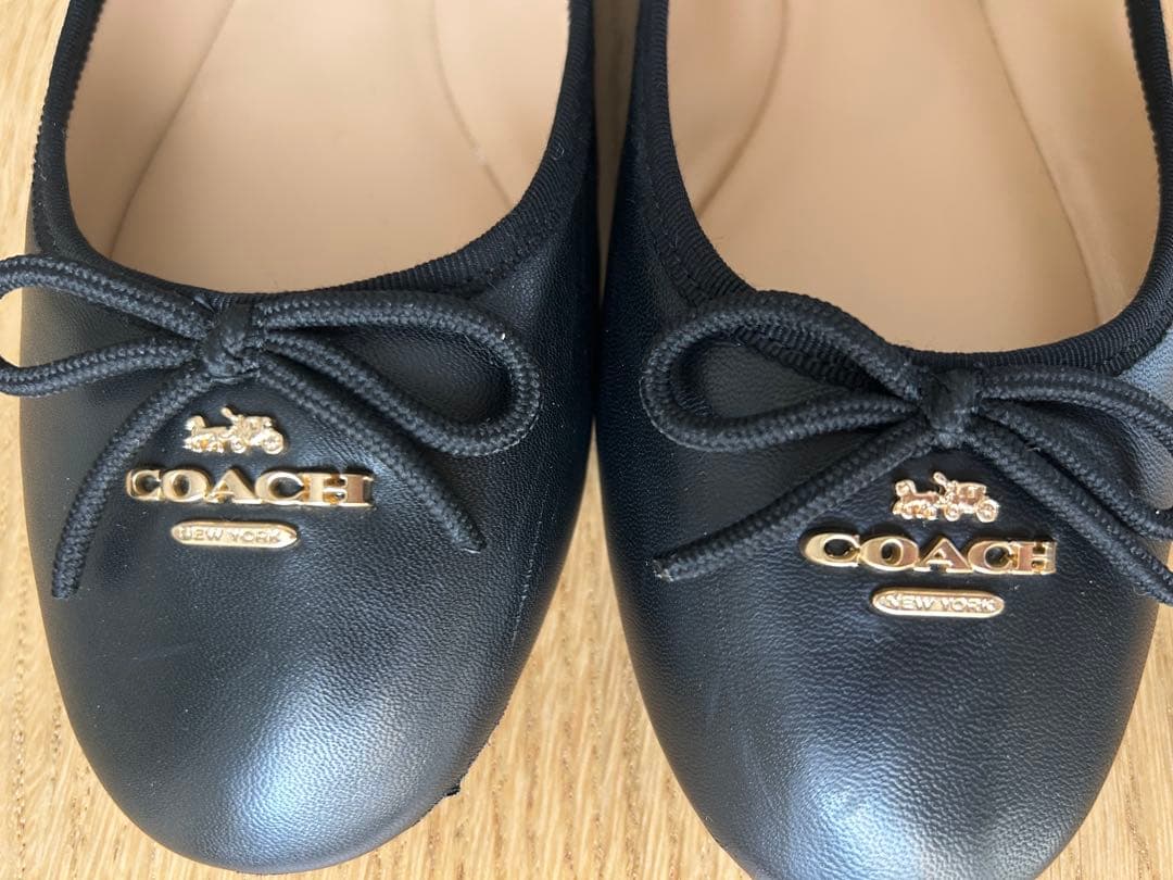 COACH ブラック アリーナバレエシューズ