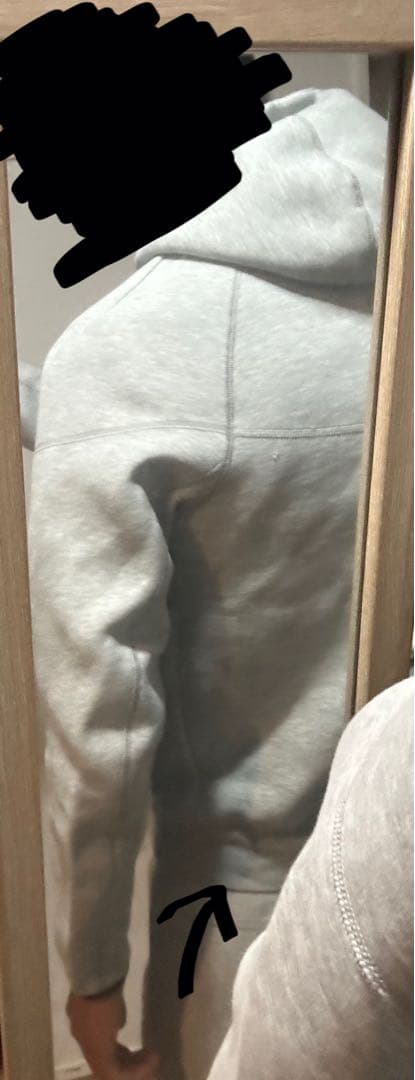 NIKE テックフリース グレー パーカーのみ
