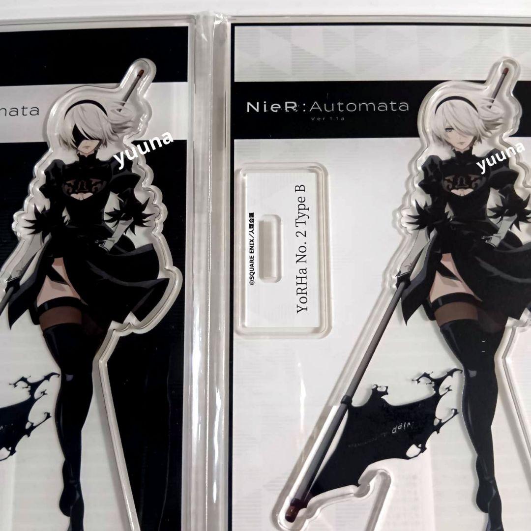 ニーアオートマタ カラ鉄 アクリルスタンド 2B 2種 ニーア展 くじ