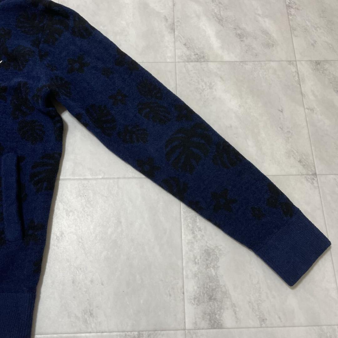 キャロウェイ ゴルフ フルジップパーカー パイル 刺繍ロゴ 総柄 ダブルジップ